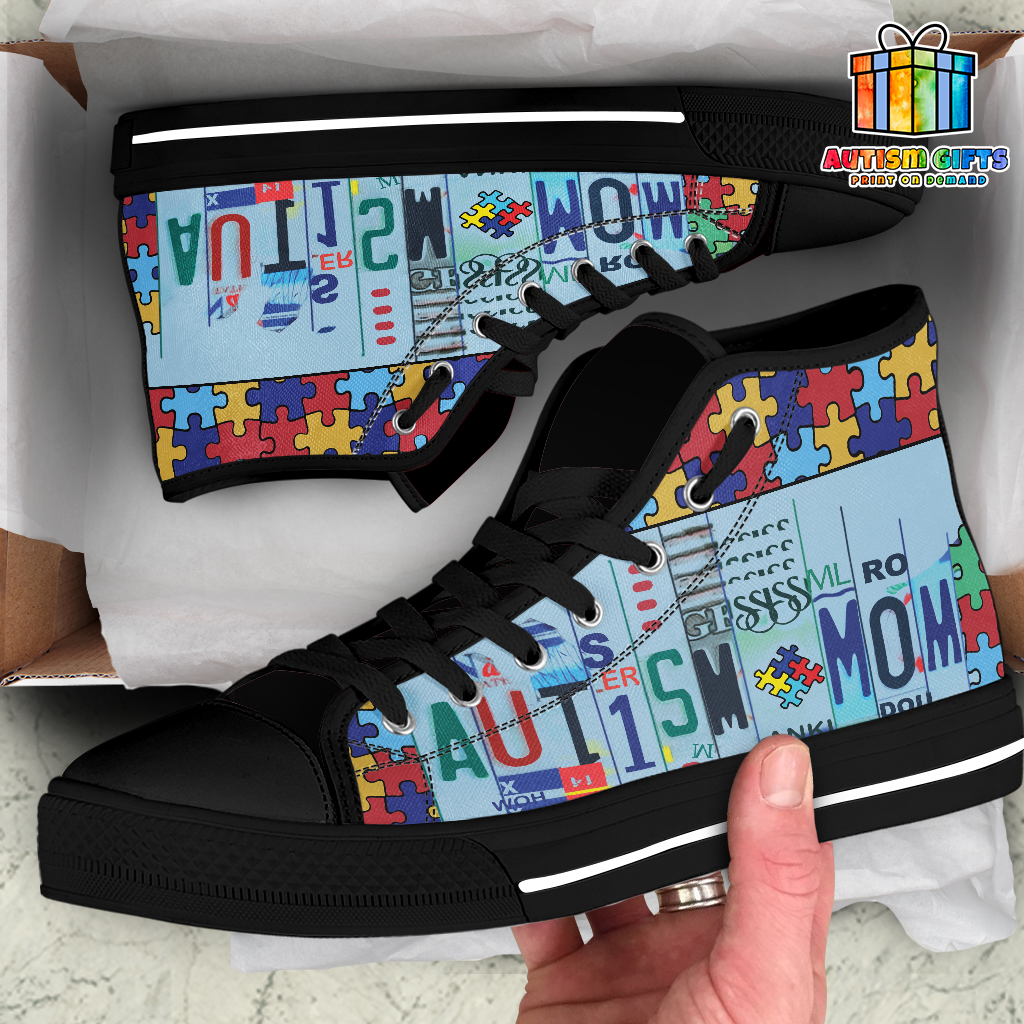 Autism Mom High Top Shoes